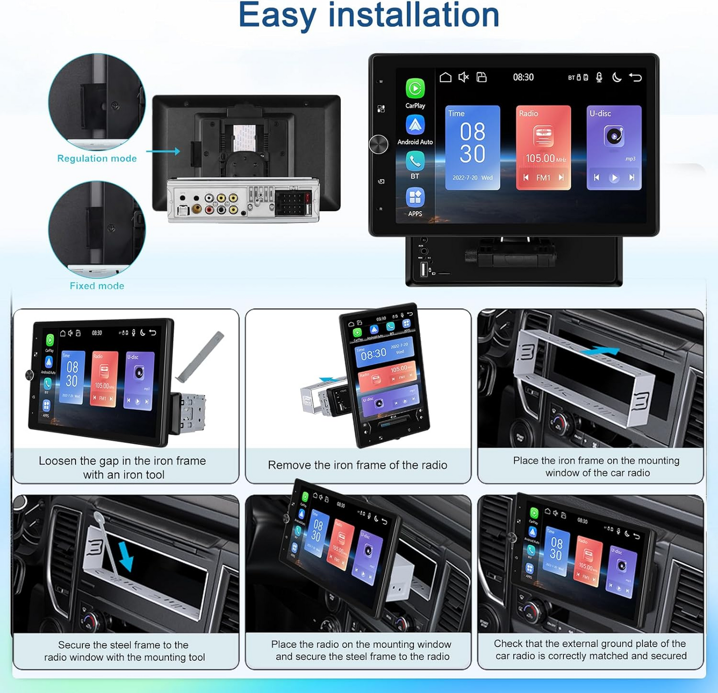Hot Sale-10.4 Inch Touch Screen Car Stereo