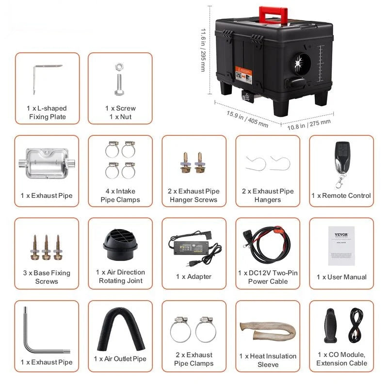 All in One 8KW Diesel Heater