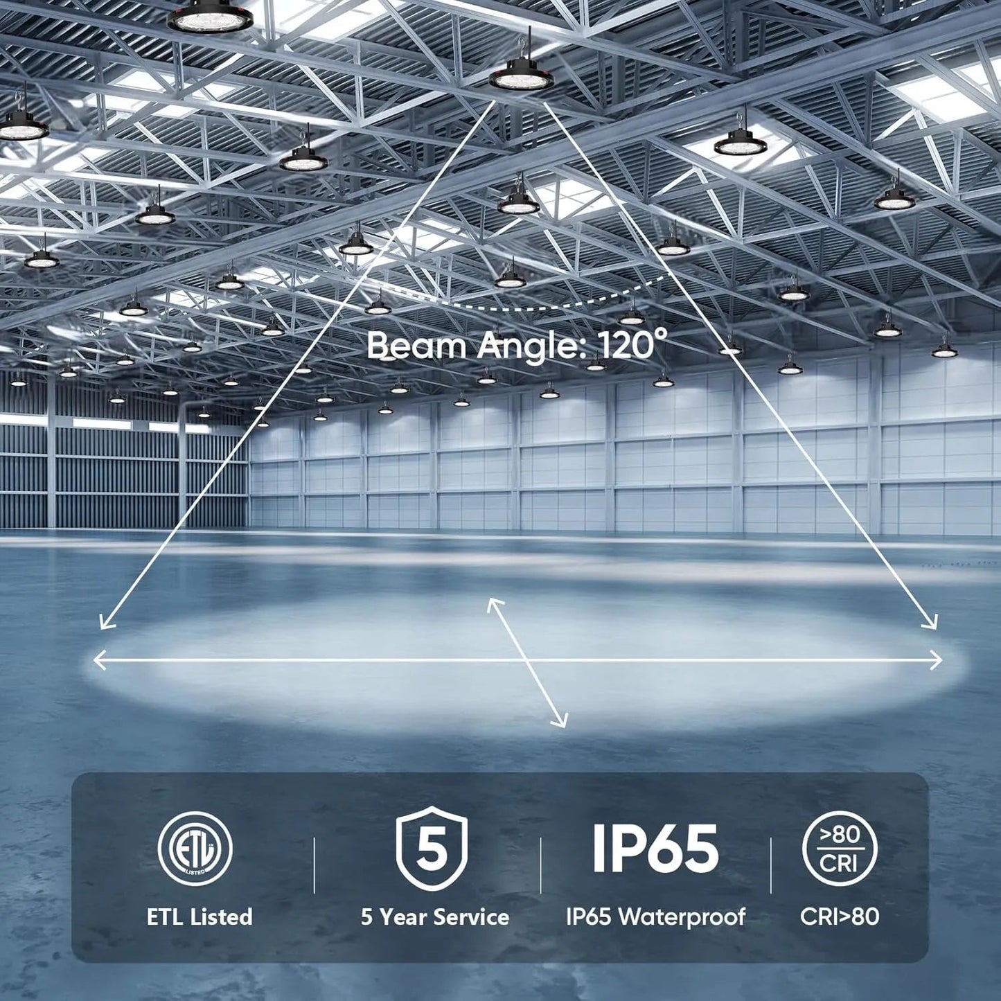 Hot Sale-160W UFO LED High Bay Light with 24000 Lumens